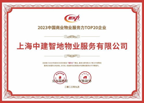 中建智地物业再获大奖 商业物业 办公物业双双上榜