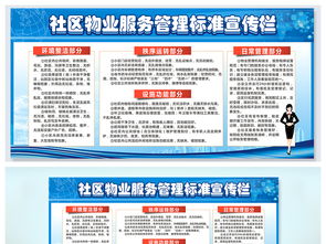 社区物业管理制度与服务标准宣传栏设计资源大全